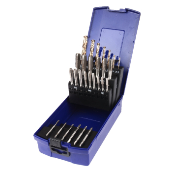 28Pc HSS Tap And TiN Coated Drill Set Brooke M3-M12 Taps 28Pc HSS Tap And TiN Coated Drill Set Brooke M3-M12 Taps