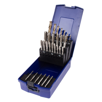 28Pc HSS Tap & HSS-Co5 Drill Set Brooke M3-M12 Taps 28Pc HSS Tap & HSS-Co5 Drill Set Brooke M3-M12 Taps